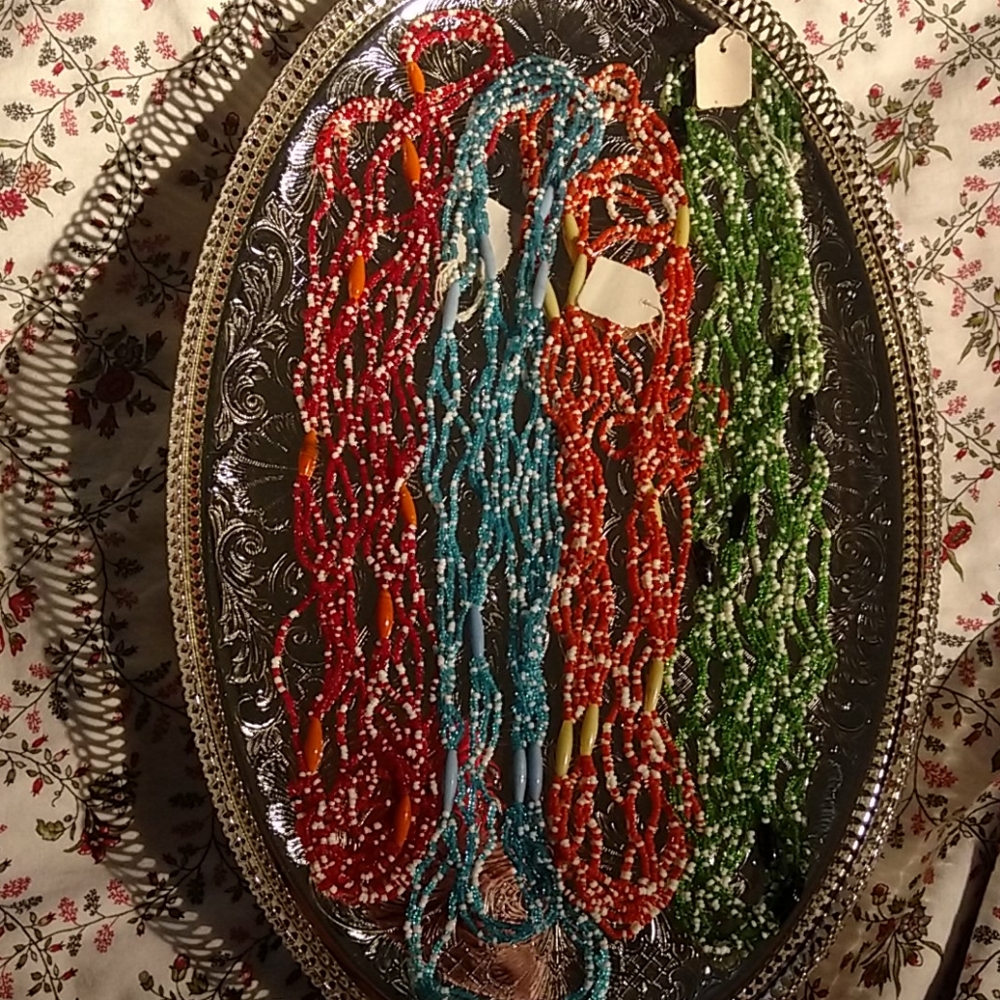 Boho seed bead necklace
